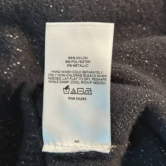 Sparkly silver gray Express turtleneck sweater - Picture 6 of 6